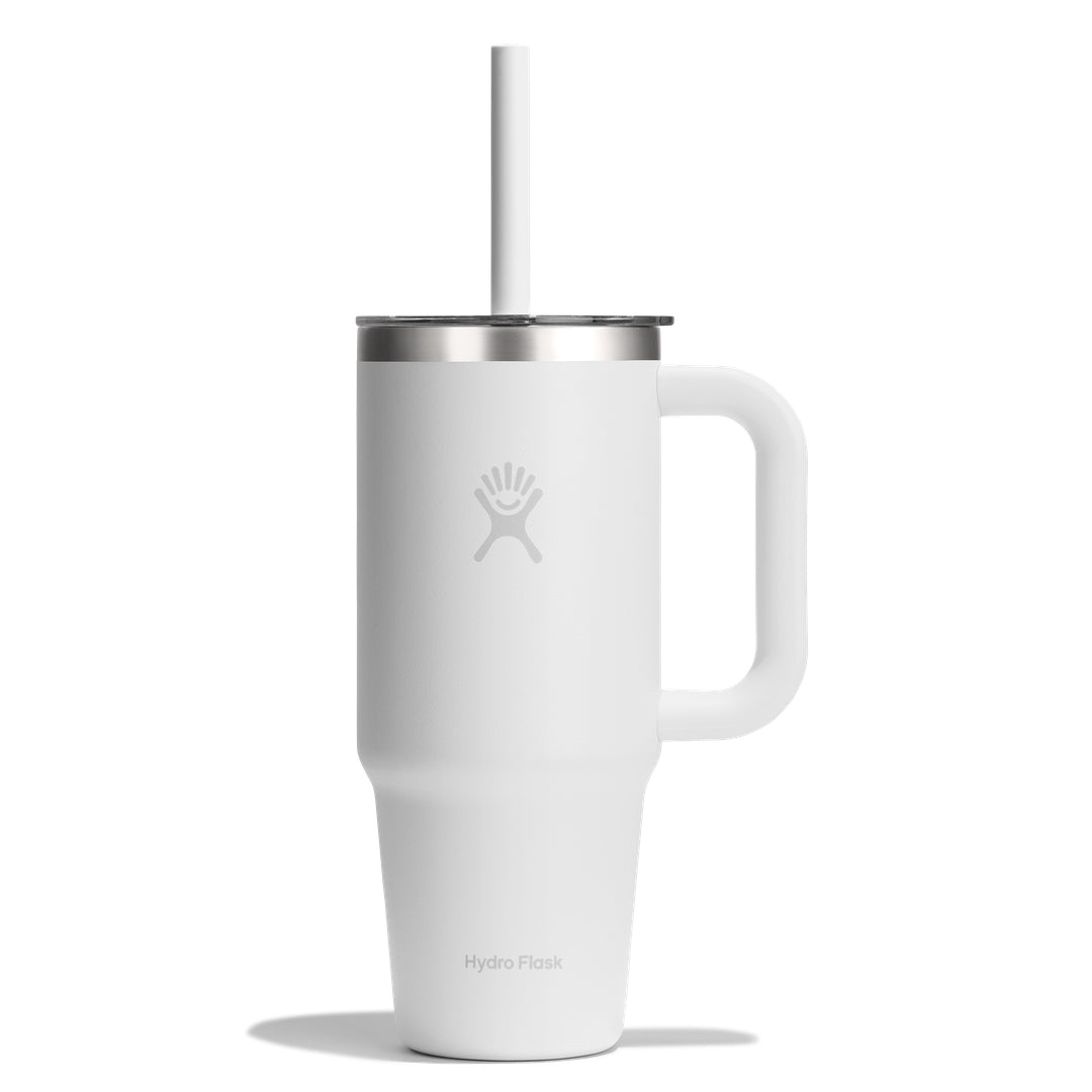Hydro Flask HYDRO FLASK 24OZ TRAVEL TUMBLER CLEAR LID WHITE
