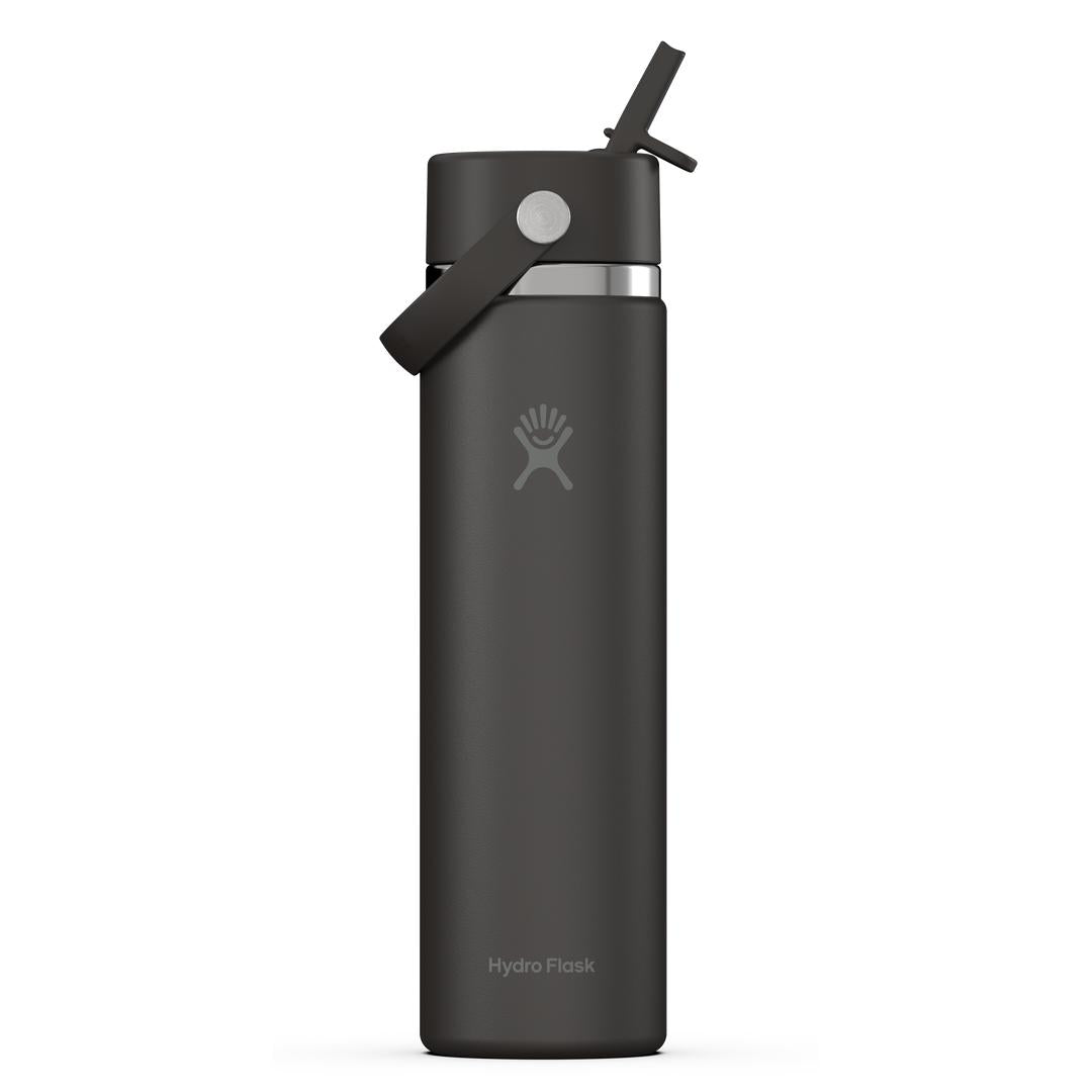 Hydro Flask HYDRO FLASK 24OZ WIDE FLEX STRAW CAP BLACK
