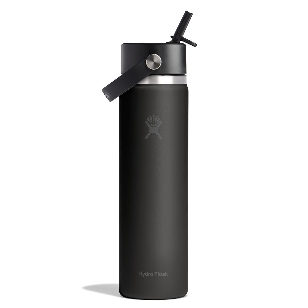 Hydro Flask HYDRO FLASK 24OZ WIDE FLEX STRAW CAP BLACK