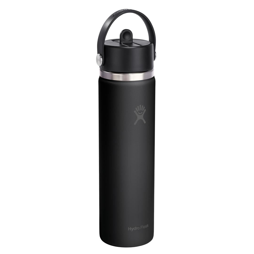 Hydro Flask HYDRO FLASK 24OZ WIDE FLEX STRAW CAP BLACK