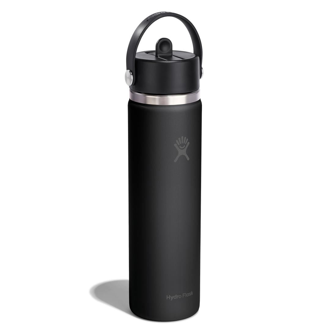 Hydro Flask HYDRO FLASK 24OZ WIDE FLEX STRAW CAP BLACK