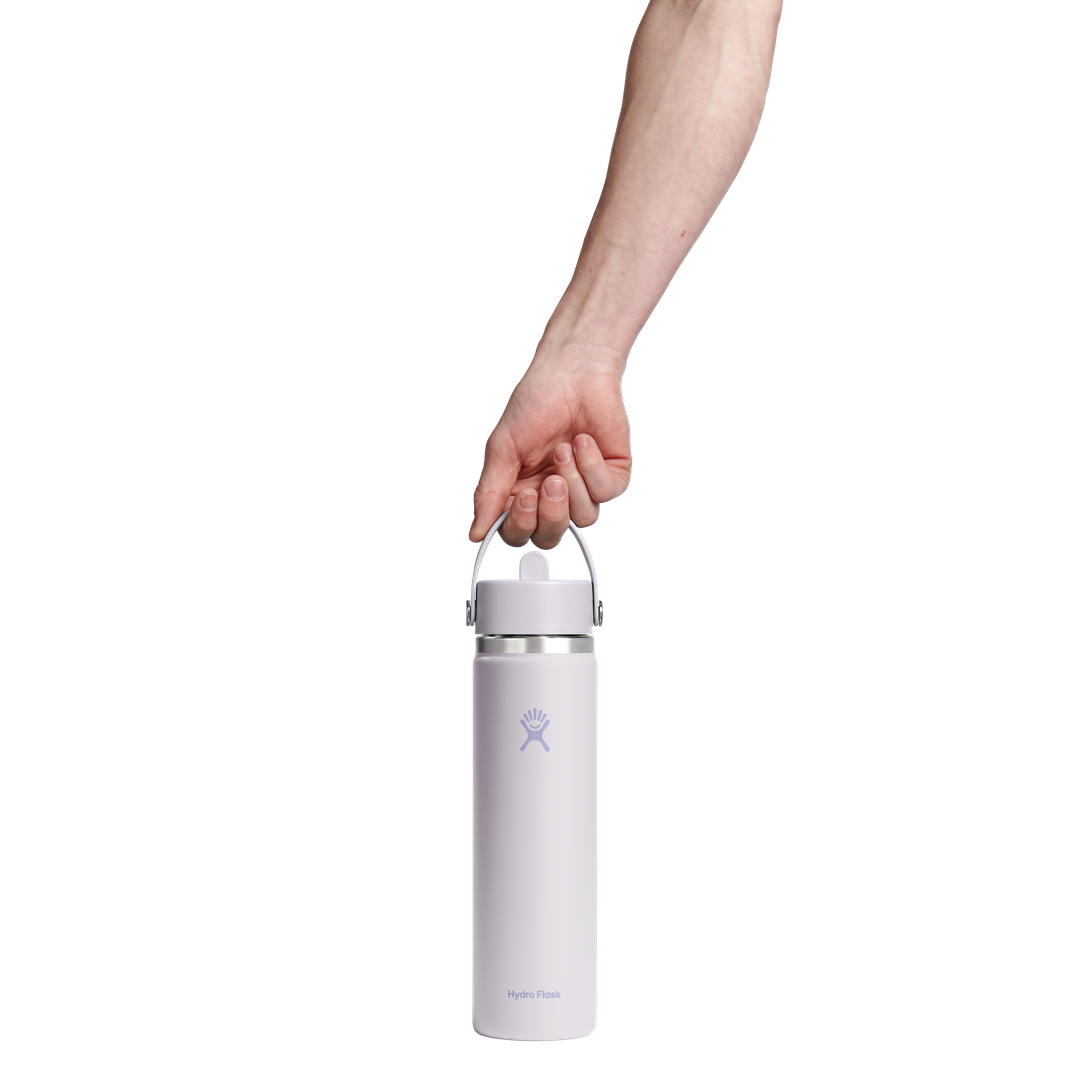 Hydro Flask 24oz Wide Flex Straw Cap Cloud Pink