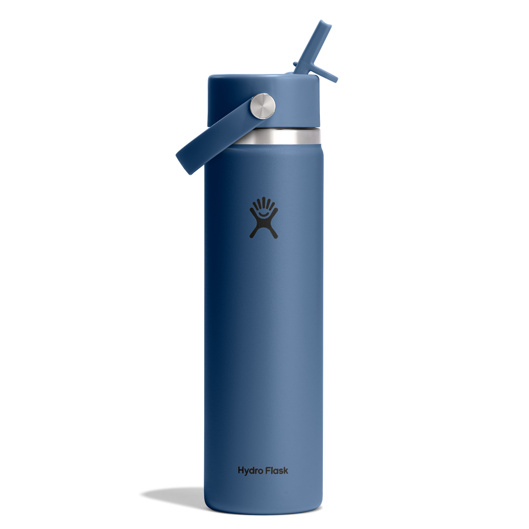 Hydro Flask HYDRO FLASK 24OZ WIDE FLEX STRAW CAP HARBOR BLUE