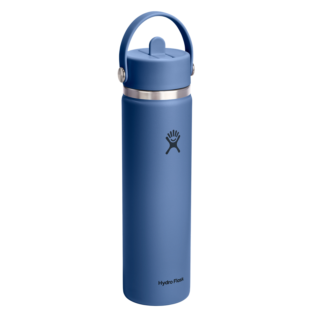 Hydro Flask HYDRO FLASK 24OZ WIDE FLEX STRAW CAP HARBOR BLUE