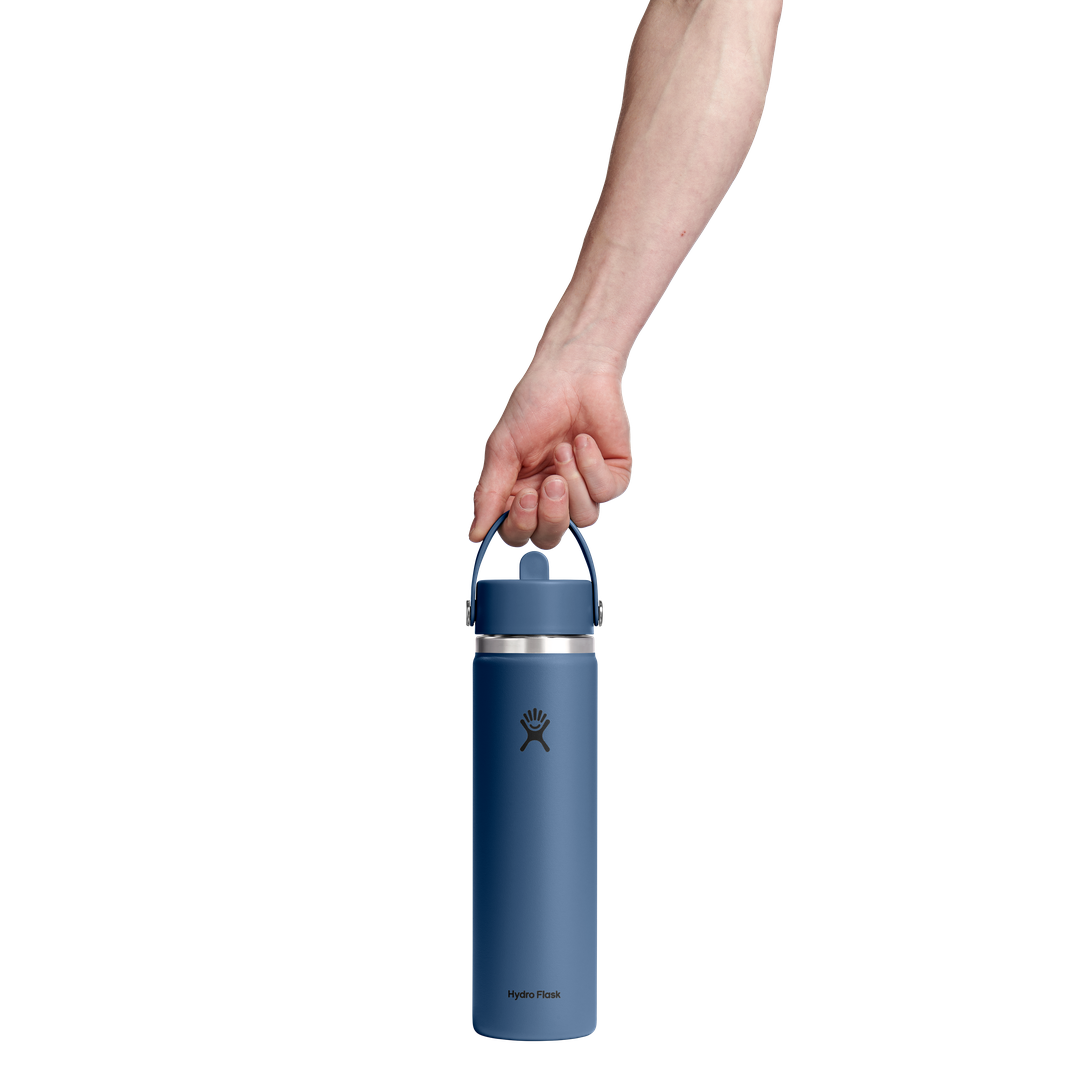Hydro Flask HYDRO FLASK 24OZ WIDE FLEX STRAW CAP HARBOR BLUE