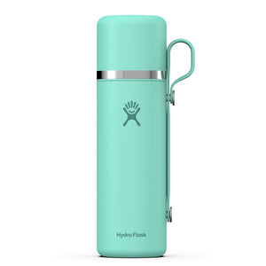 HYDRO FLASK 28OZ HOT FLASK AND CUP MERMAID GREEN