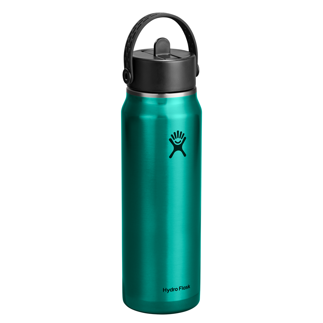 Hydro Flask 32oz Light Wide Flex Straw Cap Emerald Green