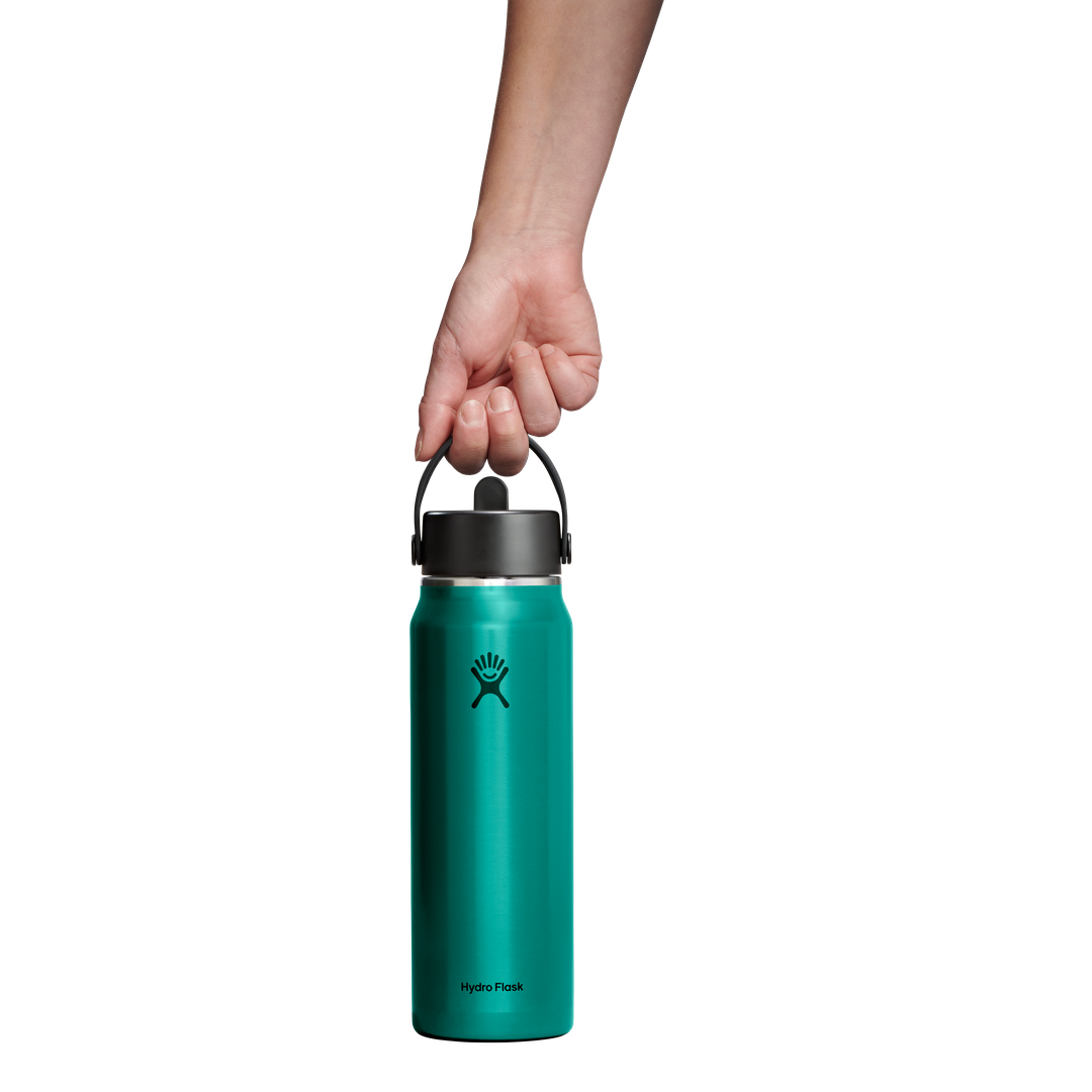 Hydro Flask 32oz Light Wide Flex Straw Cap Emerald Green