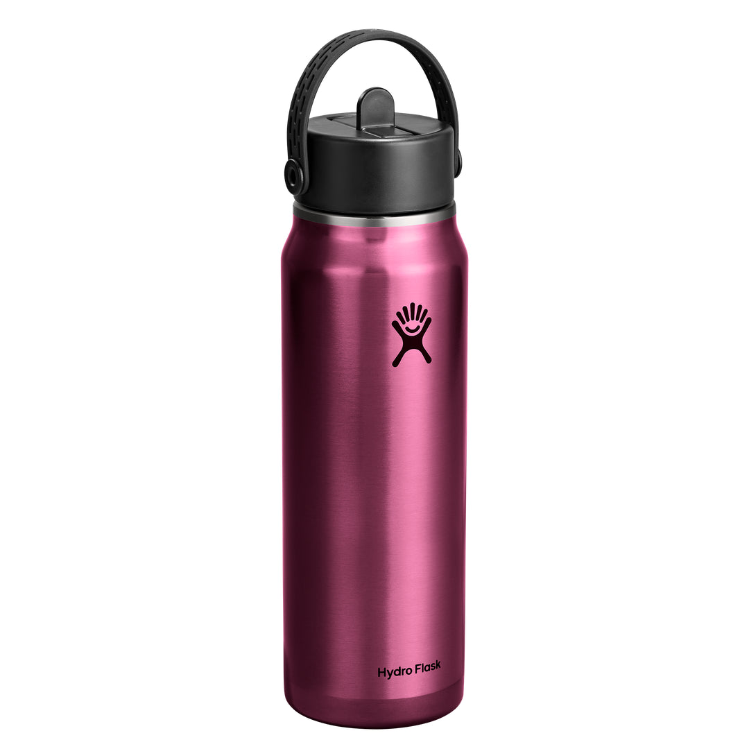 Hydro Flask HYDRO FLASK 32OZ LIGHT WIDE FLEX STRAW CAP GARNET RED