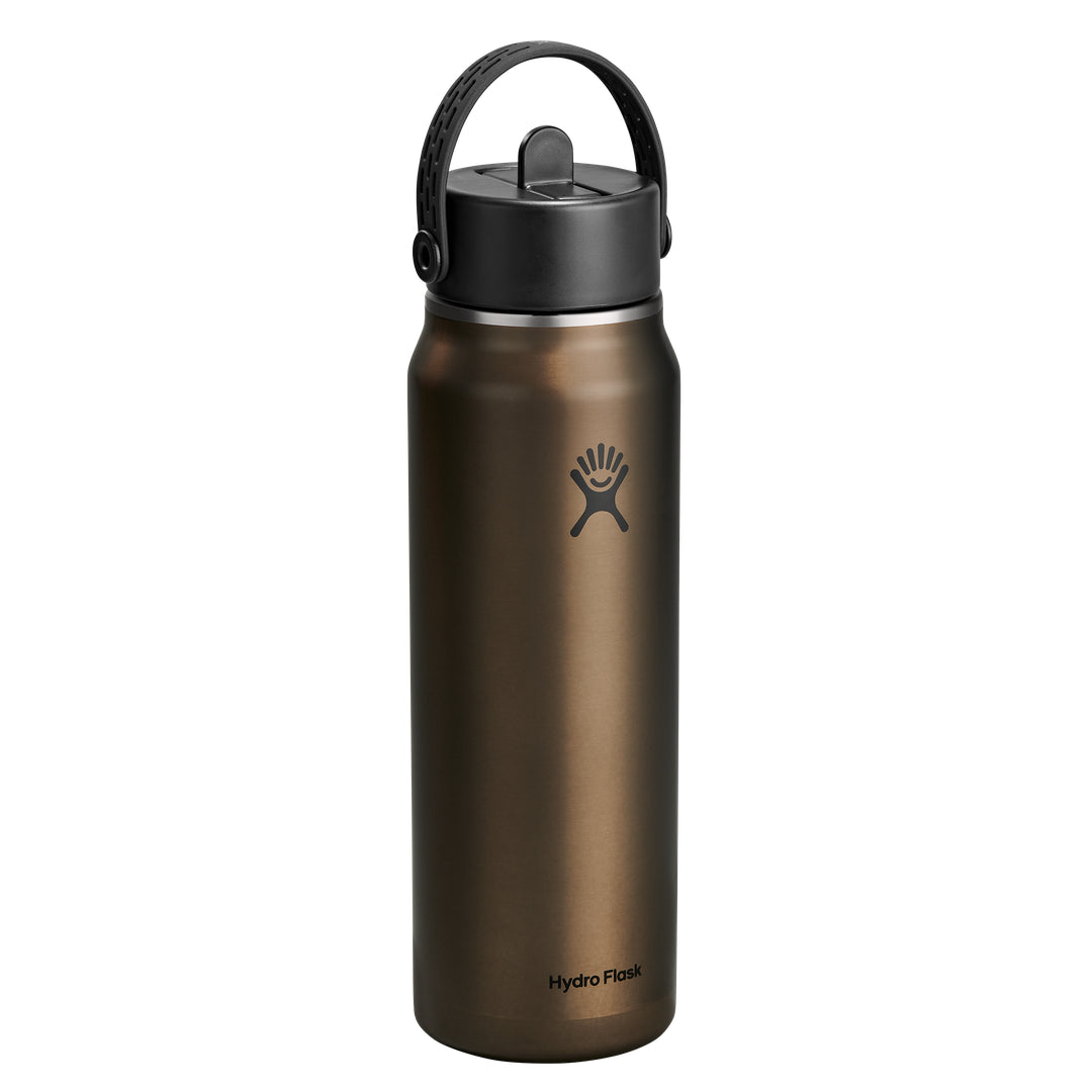Hydro Flask HYDRO FLASK 32OZ LIGHT WIDE FLEX STRAW CAP OBSIDIAN