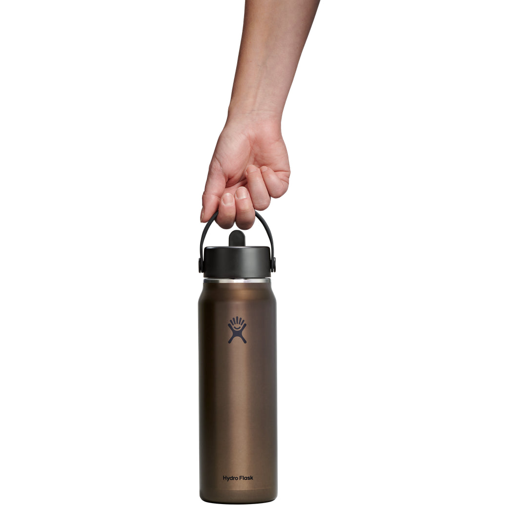 Hydro Flask HYDRO FLASK 32OZ LIGHT WIDE FLEX STRAW CAP OBSIDIAN