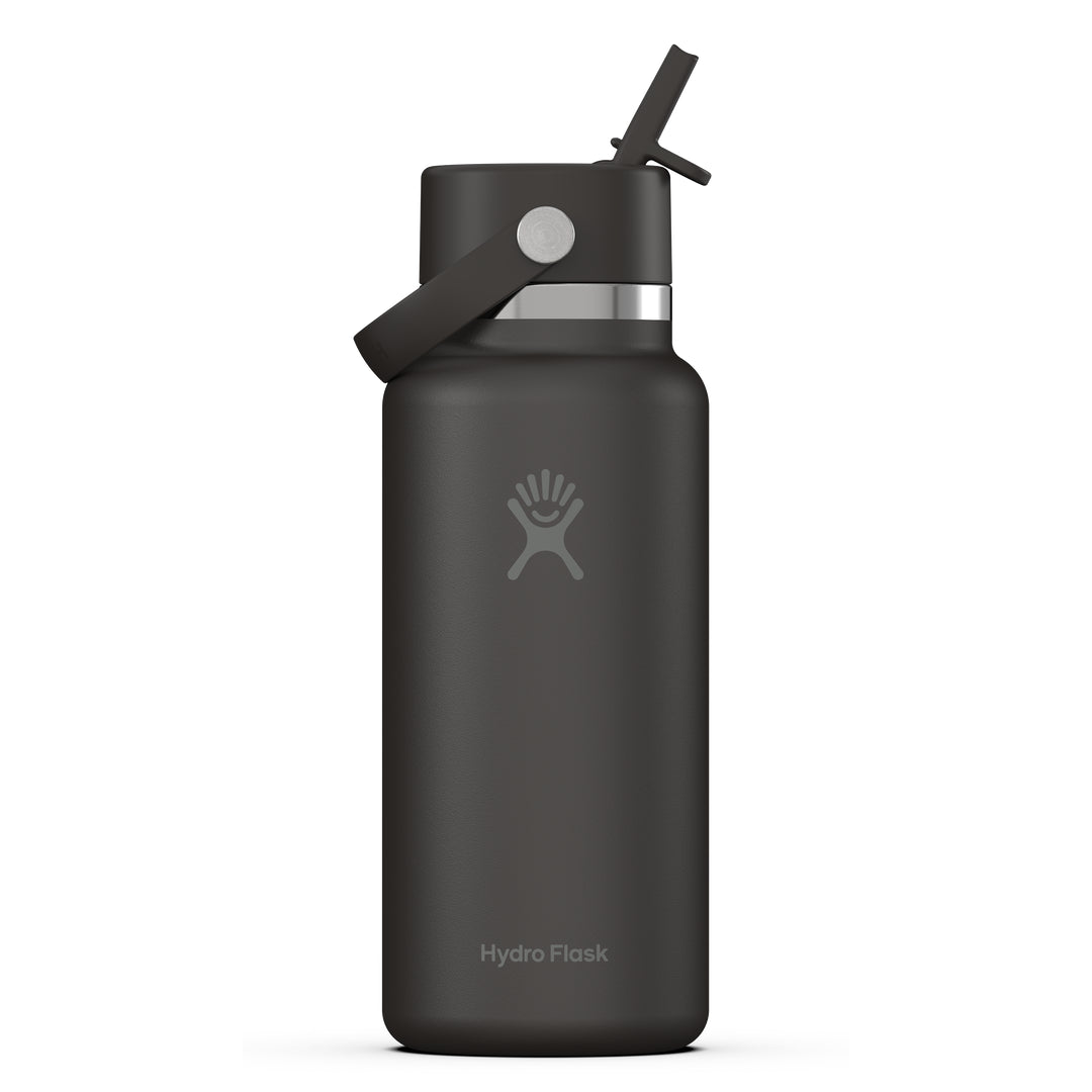 Hydro Flask HYDRO FLASK 32OZ WIDE FLEX STRAW CAP BLACK