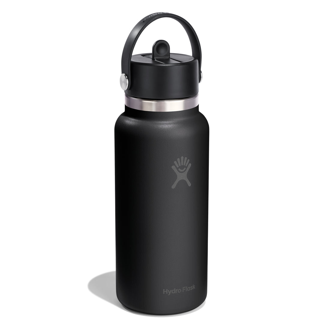 Hydro Flask HYDRO FLASK 32OZ WIDE FLEX STRAW CAP BLACK