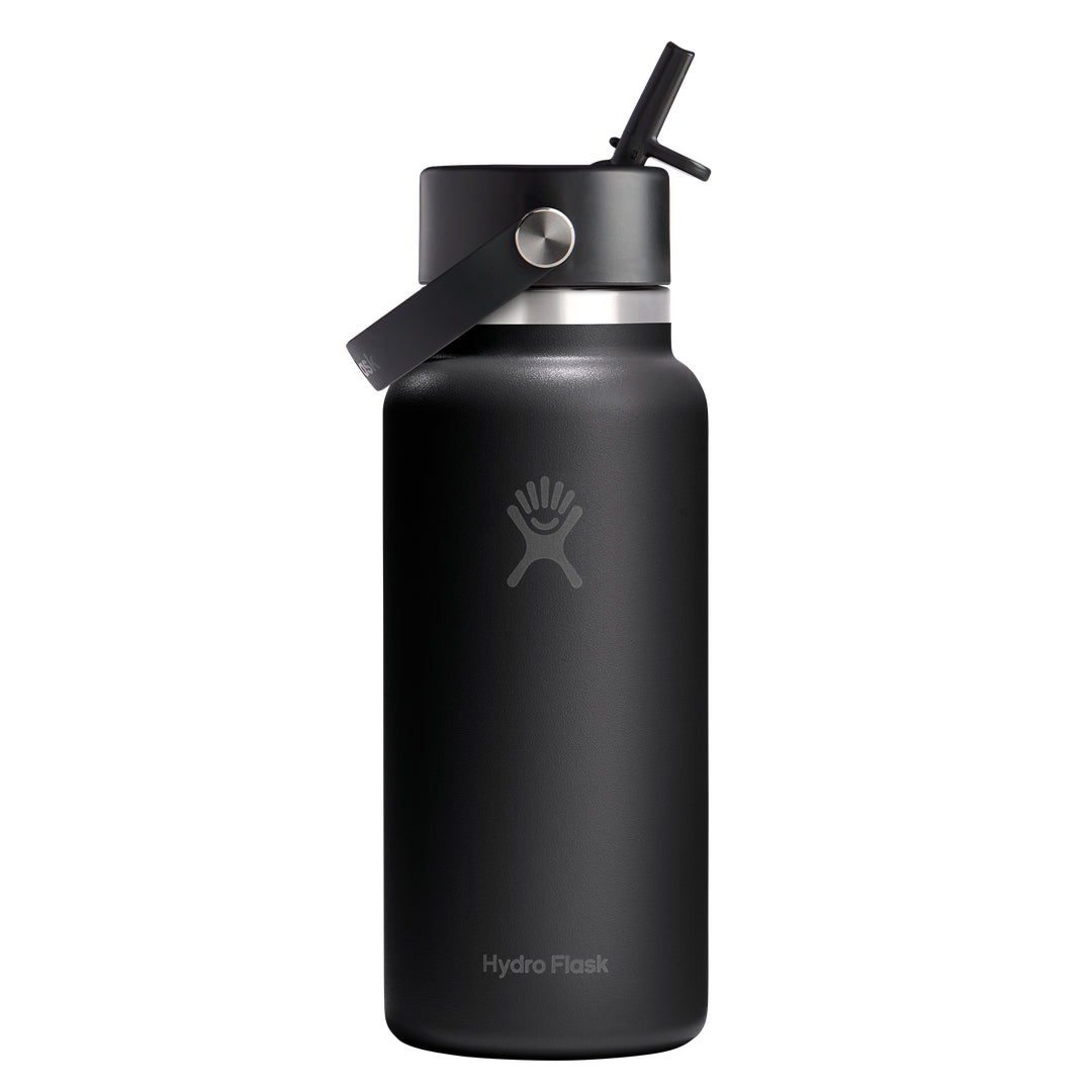 Hydro Flask HYDRO FLASK 32OZ WIDE FLEX STRAW CAP BLACK