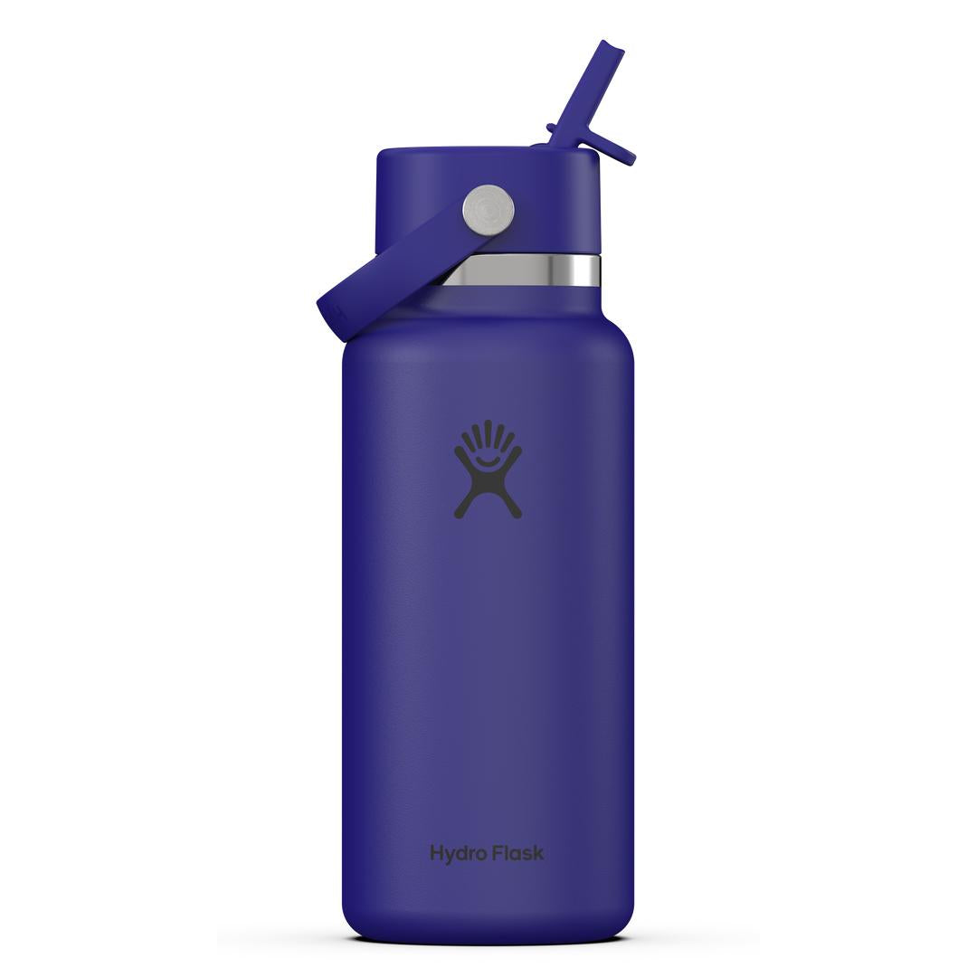 Hydro Flask HYDRO FLASK 32OZ WIDE FLEX STRAW CAP CAPRI BLUE