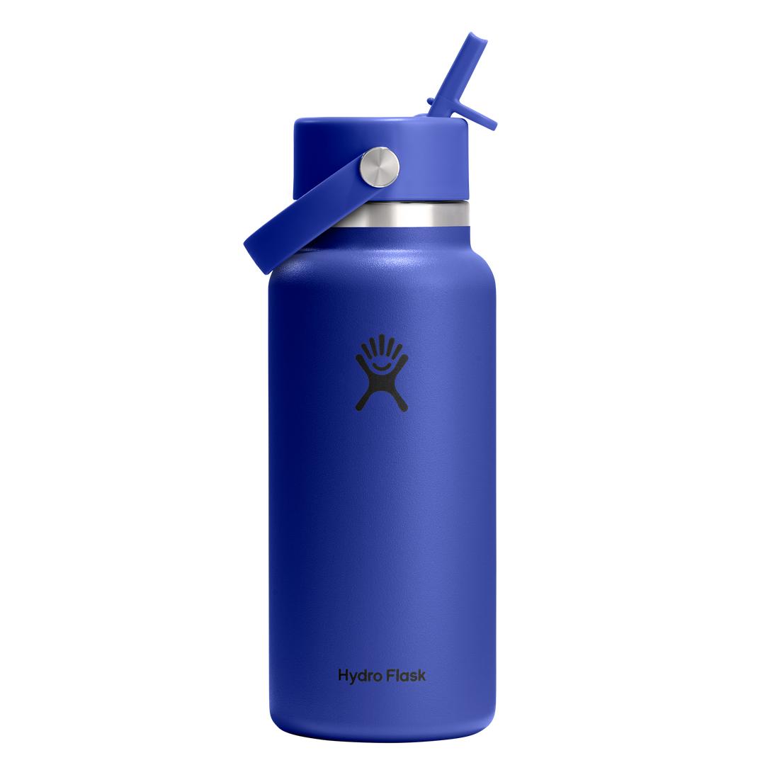 Hydro Flask HYDRO FLASK 32OZ WIDE FLEX STRAW CAP CAPRI BLUE