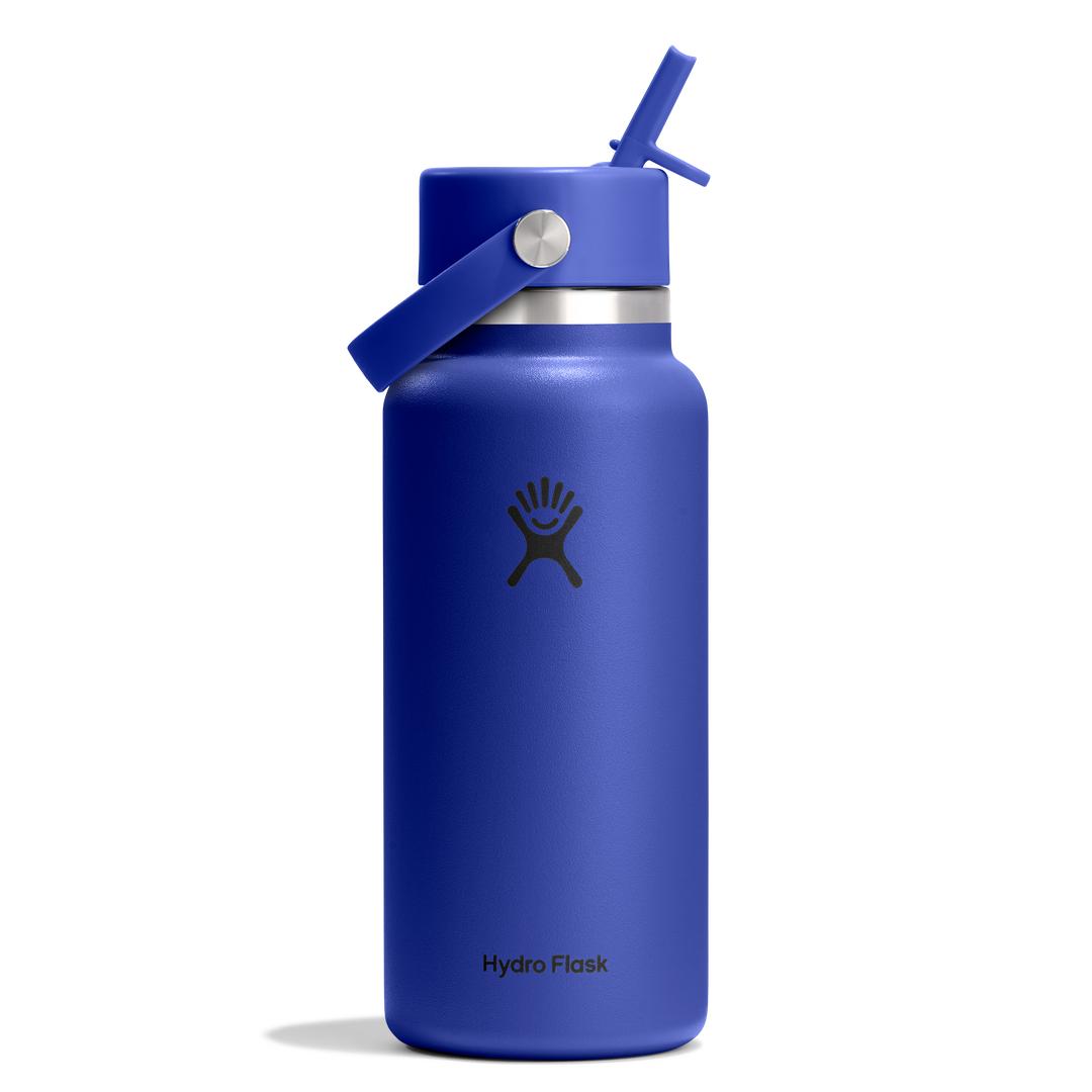 Hydro Flask HYDRO FLASK 32OZ WIDE FLEX STRAW CAP CAPRI BLUE