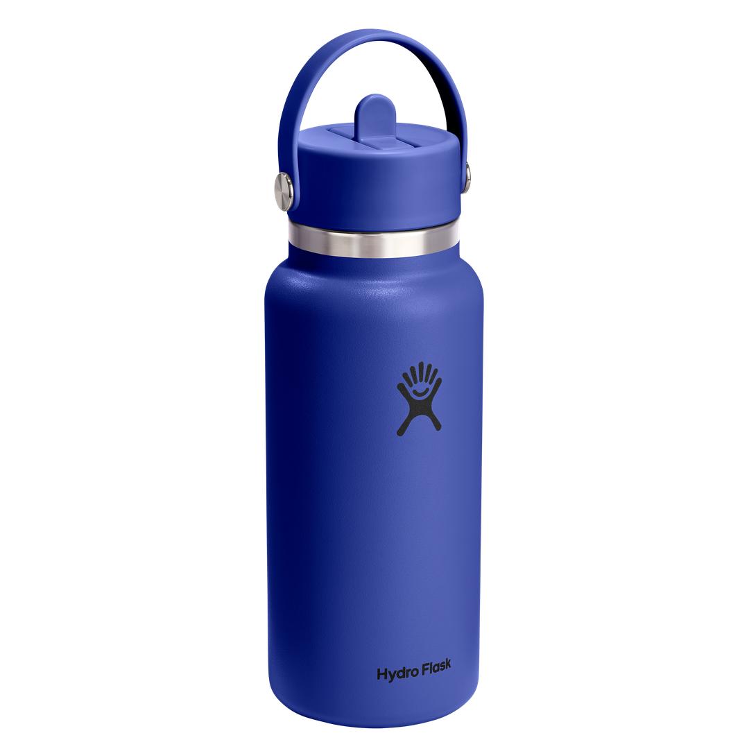 Hydro Flask HYDRO FLASK 32OZ WIDE FLEX STRAW CAP CAPRI BLUE