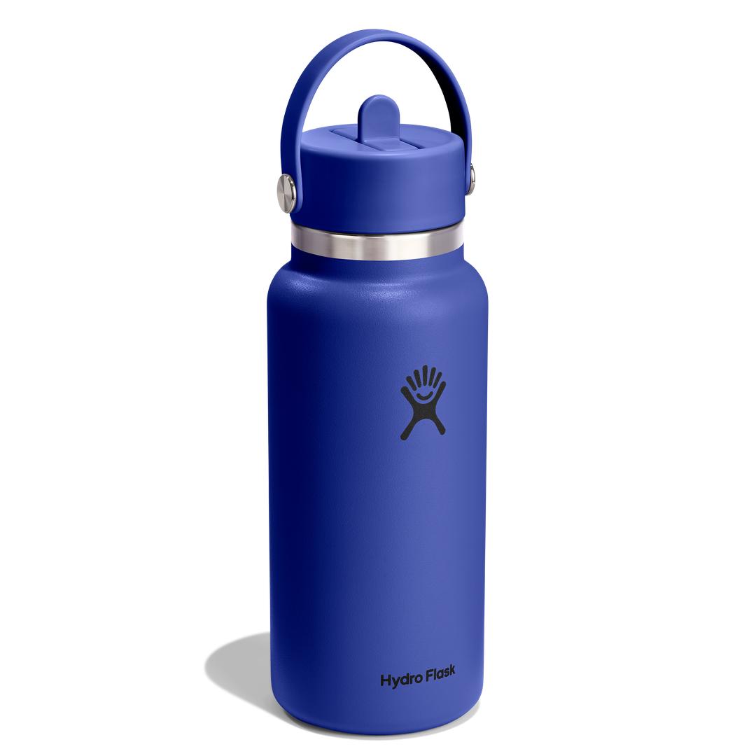 Hydro Flask HYDRO FLASK 32OZ WIDE FLEX STRAW CAP CAPRI BLUE