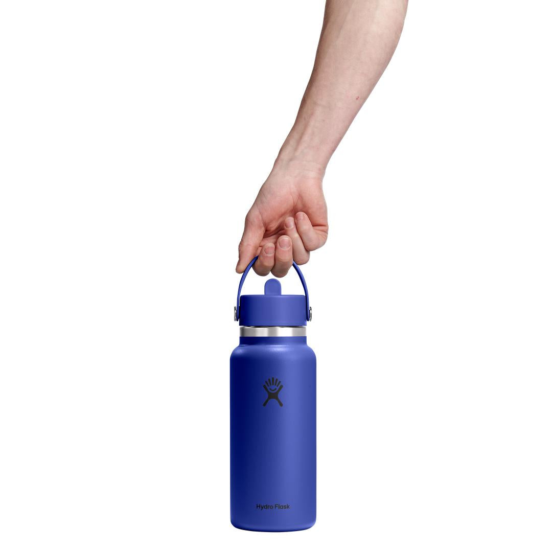 Hydro Flask HYDRO FLASK 32OZ WIDE FLEX STRAW CAP CAPRI BLUE