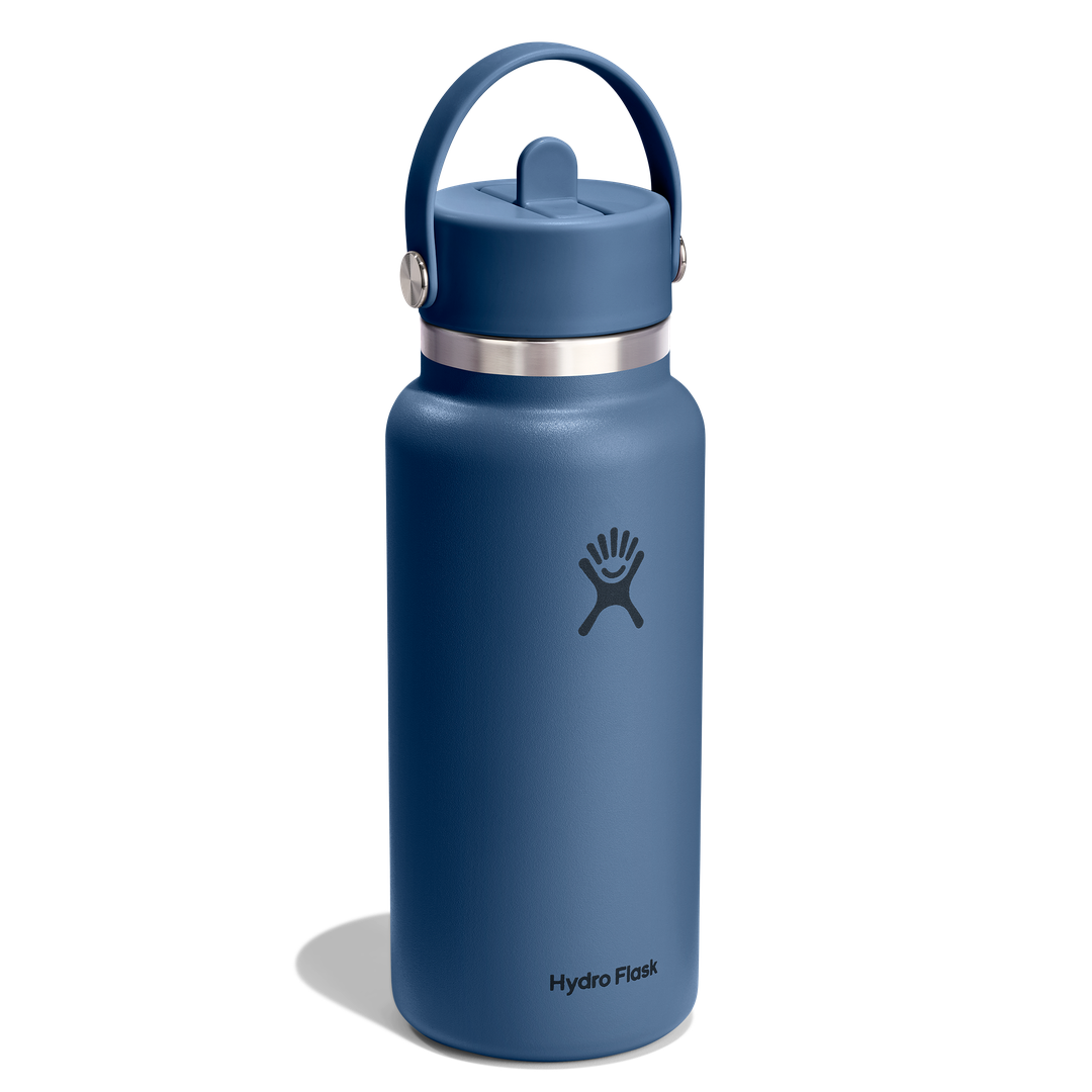 Hydro Flask 32oz Wide Flex Straw Cap Harbor Blue