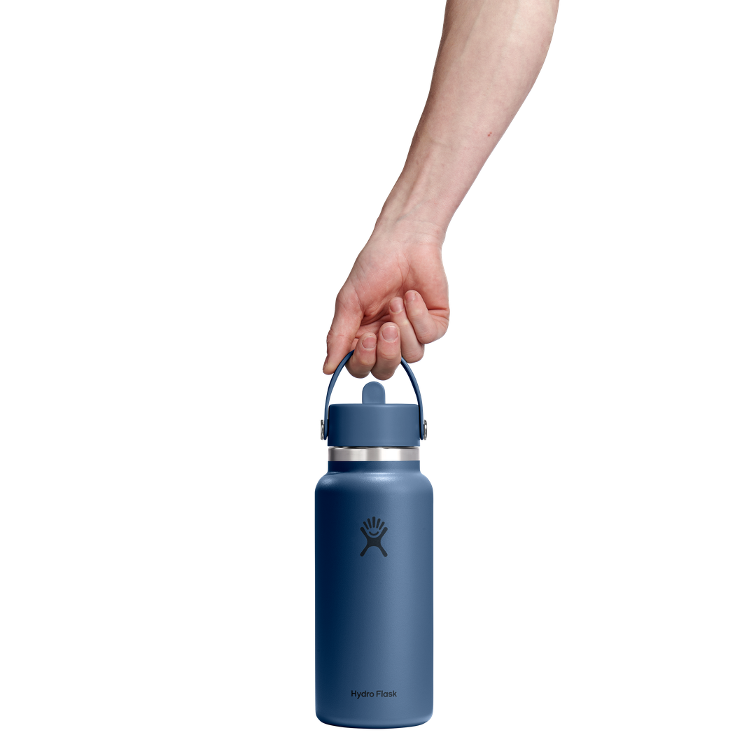 Hydro Flask 32oz Wide Flex Straw Cap Harbor Blue