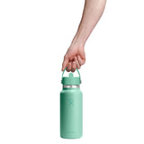 HYDRO FLASK 32OZ WIDE FLEX STRAW CAP MERMAID GREEN