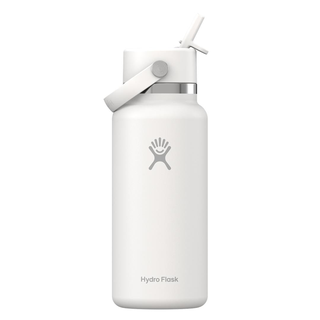 Hydro Flask HYDRO FLASK 32OZ WIDE FLEX STRAW CAP WHITE