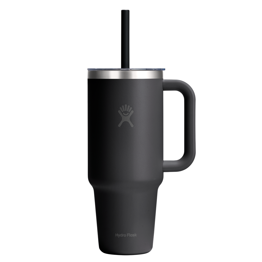 Hydro Flask HYDRO FLASK 40OZ TRAVEL TUMBLER CLEAR LID BLACK