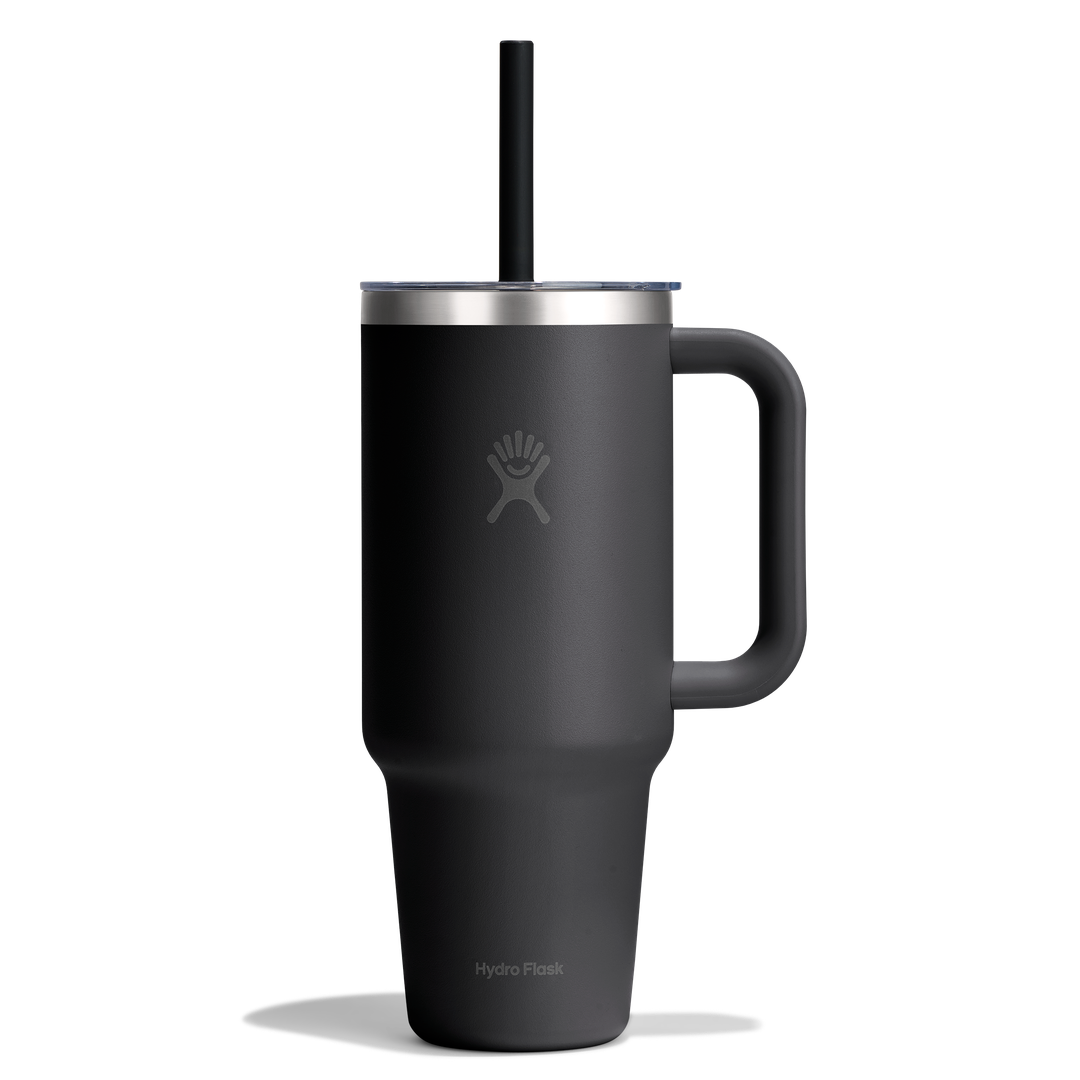 Hydro Flask HYDRO FLASK 40OZ TRAVEL TUMBLER CLEAR LID BLACK