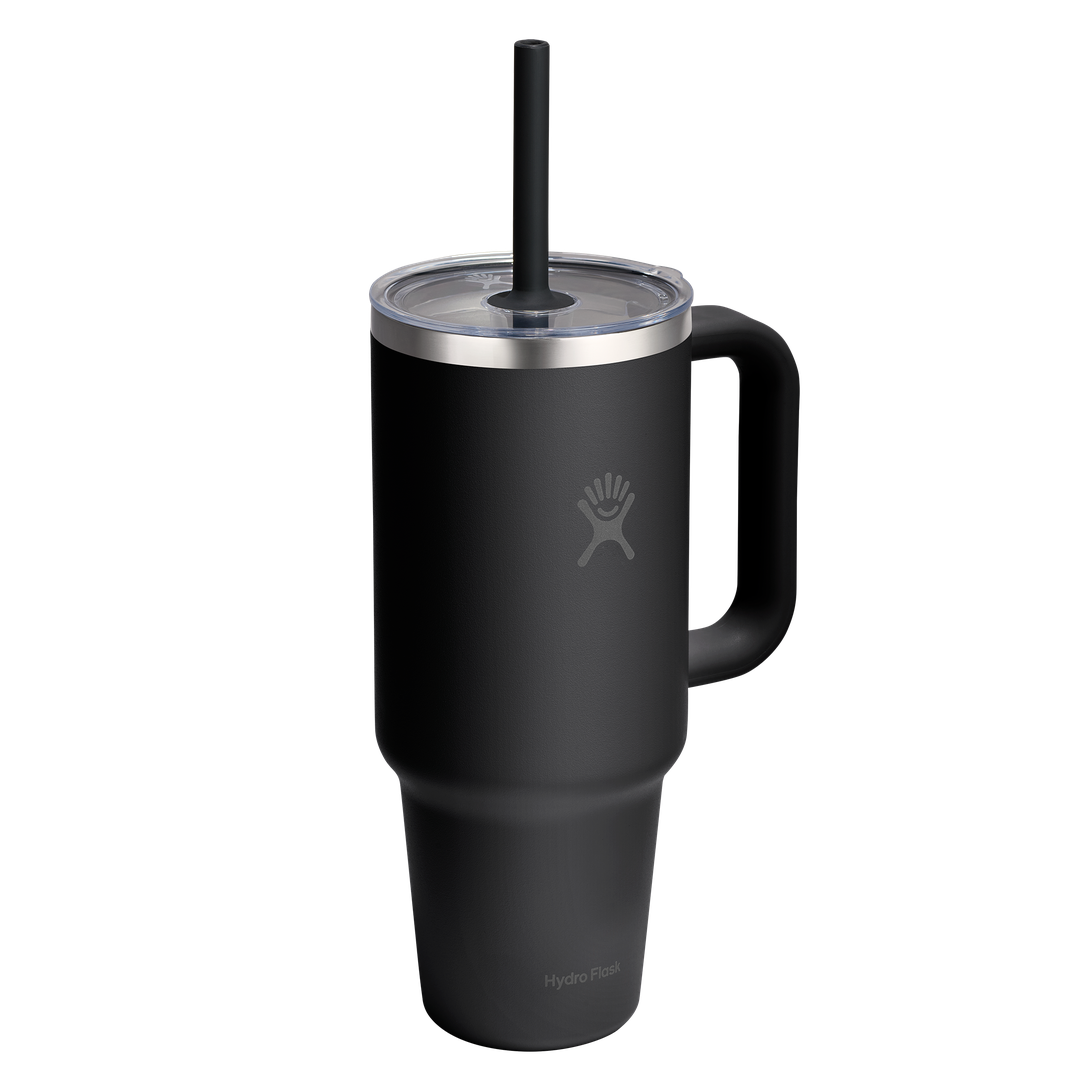 Hydro Flask HYDRO FLASK 40OZ TRAVEL TUMBLER CLEAR LID BLACK