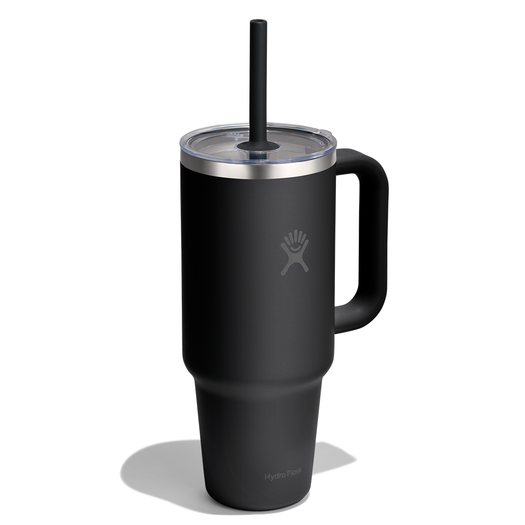 Hydro Flask HYDRO FLASK 40OZ TRAVEL TUMBLER CLEAR LID BLACK