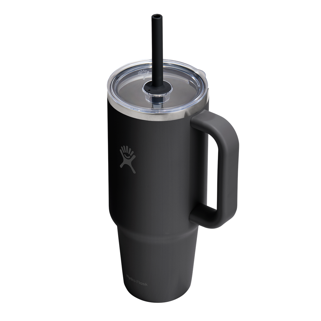 Hydro Flask HYDRO FLASK 40OZ TRAVEL TUMBLER CLEAR LID BLACK