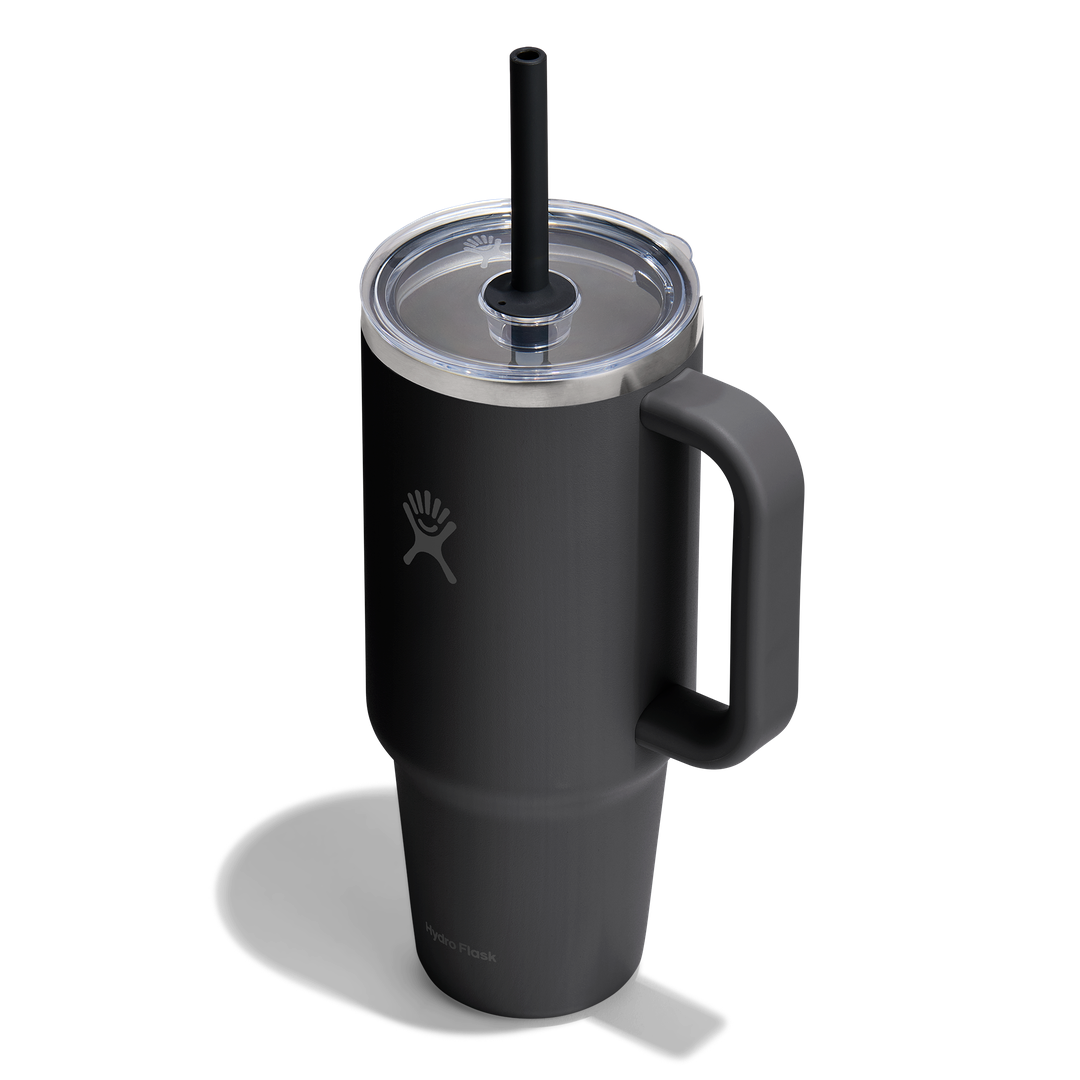 Hydro Flask HYDRO FLASK 40OZ TRAVEL TUMBLER CLEAR LID BLACK
