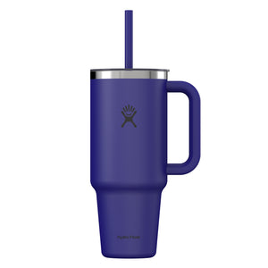 HYDRO FLASK 40OZ TRAVEL TUMBLER CLEAR LID CAPRI BLUE