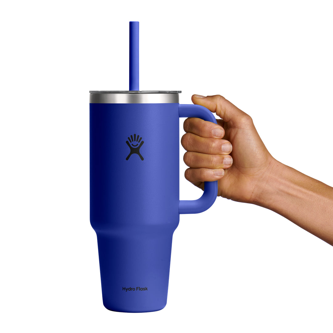 Hydro Flask HYDRO FLASK 40OZ TRAVEL TUMBLER CLEAR LID CAPRI BLUE