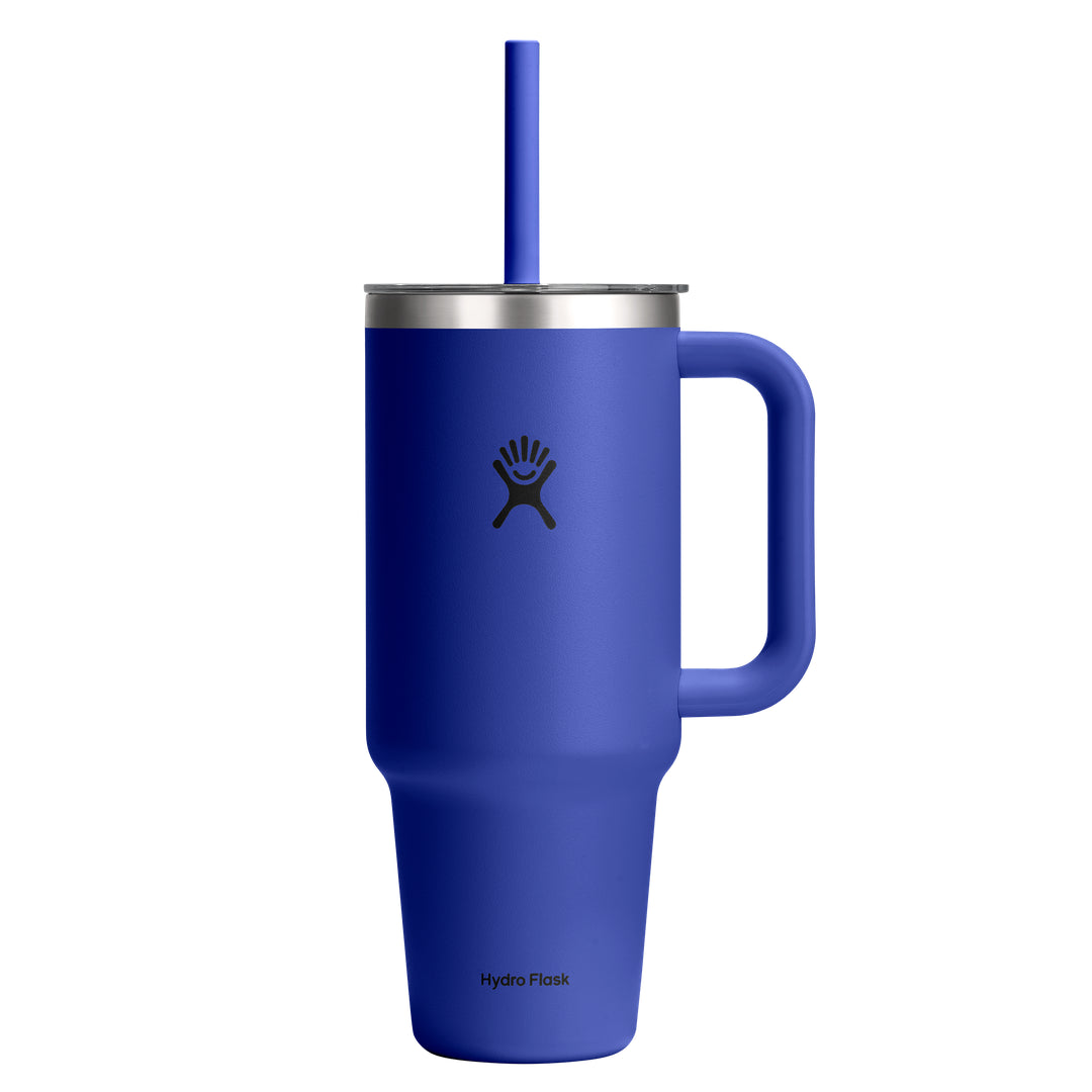 Hydro Flask HYDRO FLASK 40OZ TRAVEL TUMBLER CLEAR LID CAPRI BLUE