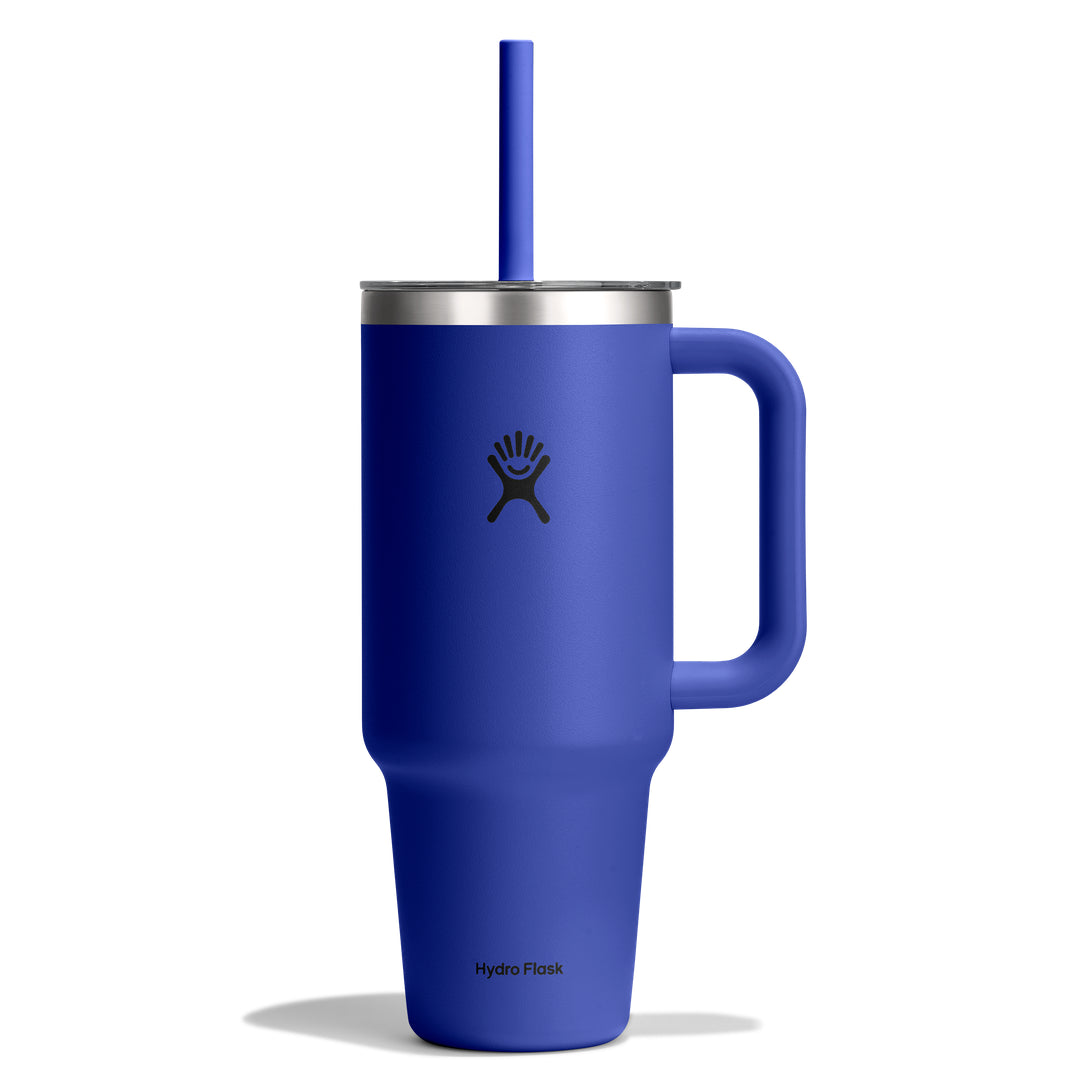Hydro Flask HYDRO FLASK 40OZ TRAVEL TUMBLER CLEAR LID CAPRI BLUE