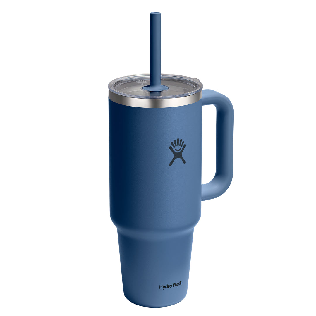Hydro Flask HYDRO FLASK 40OZ TRAVEL TUMBLER CLEAR LID HARBOR BLUE