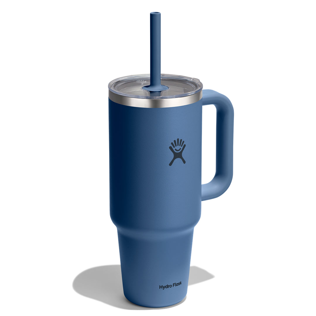 Hydro Flask HYDRO FLASK 40OZ TRAVEL TUMBLER CLEAR LID HARBOR BLUE
