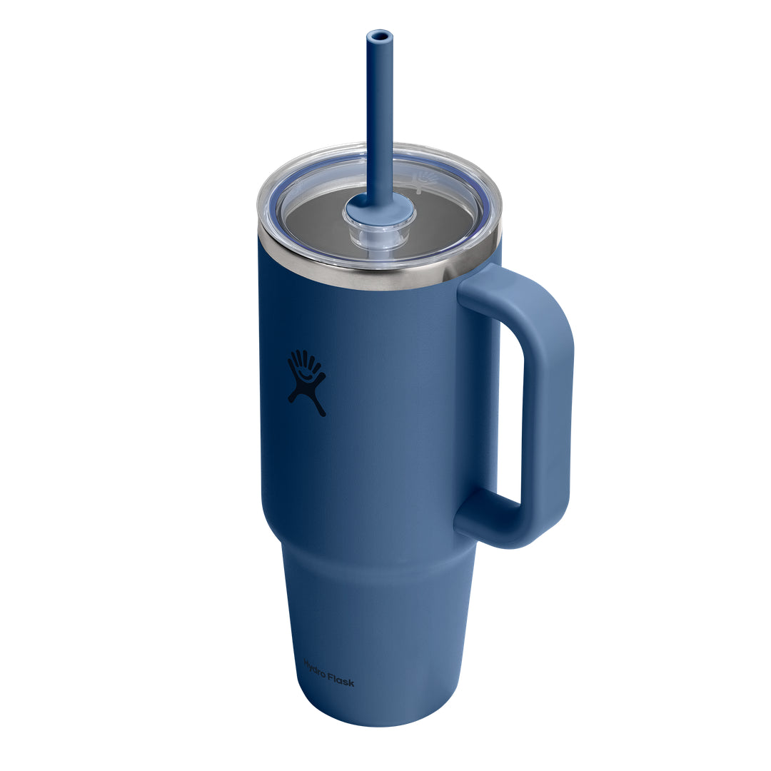 Hydro Flask HYDRO FLASK 40OZ TRAVEL TUMBLER CLEAR LID HARBOR BLUE