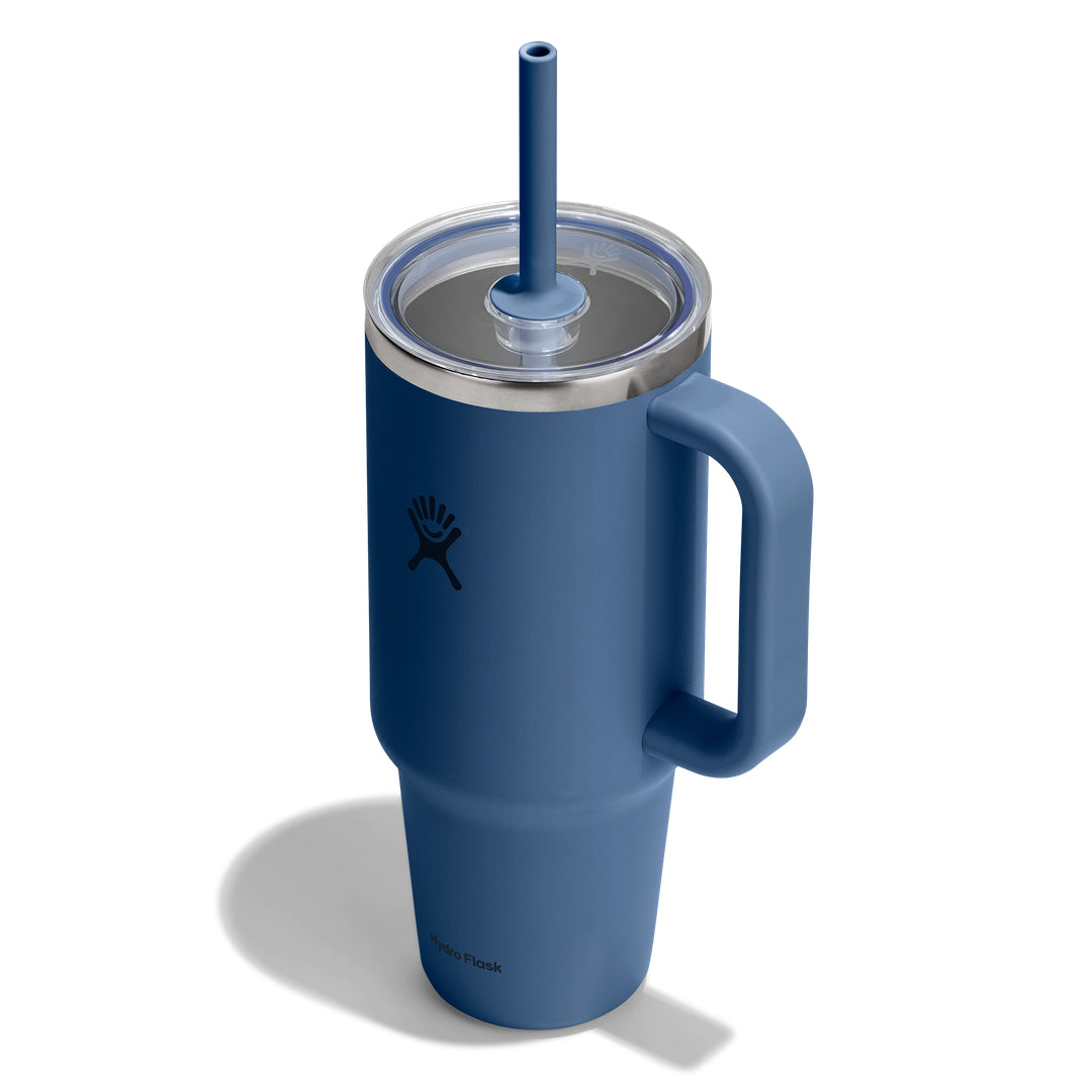Hydro Flask HYDRO FLASK 40OZ TRAVEL TUMBLER CLEAR LID HARBOR BLUE