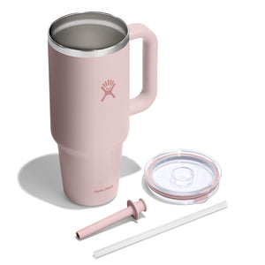 HYDRO FLASK 40OZ TRAVEL TUMBLER CLEAR LID TRILLIUM