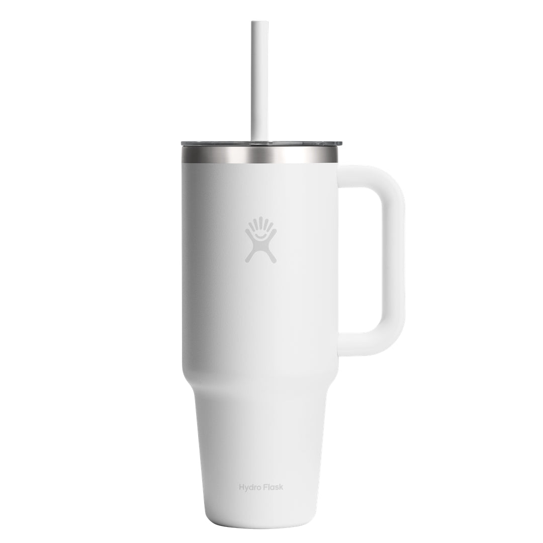 Hydro Flask HYDRO FLASK 40OZ TRAVEL TUMBLER CLEAR LID WHITE