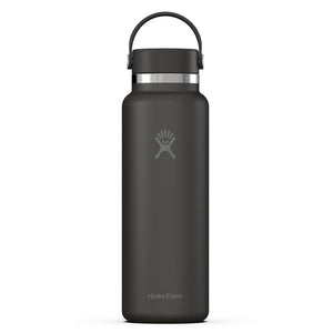 HYDRO FLASK 40OZ WIDE FLEX CAP BLACK