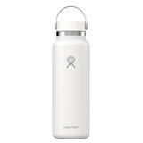 HYDRO FLASK 40OZ WIDE FLEX CAP WHITE