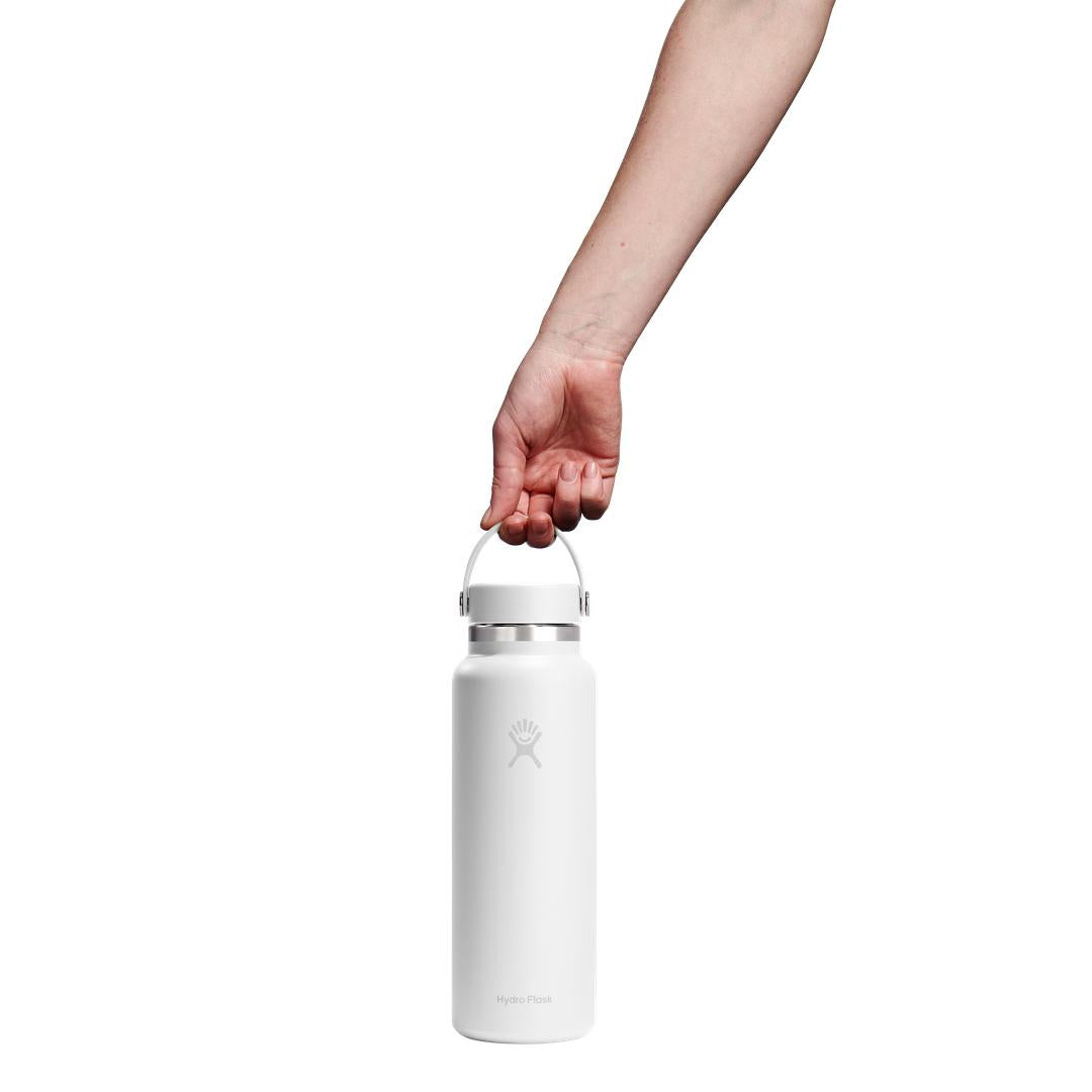 Hydro Flask HYDRO FLASK 40OZ WIDE FLEX CAP WHITE