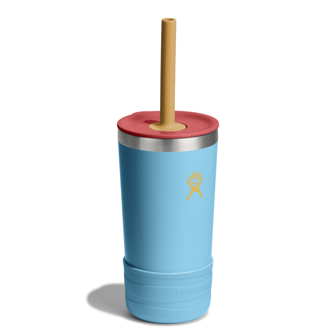Hydro Flask 12oz Kids Tumbler Straw & Boot Bluejay