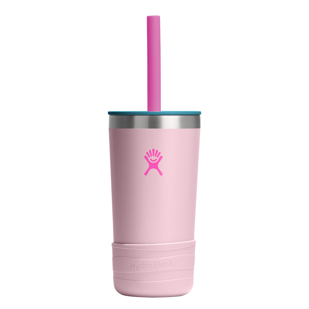 Hydro Flask 12oz Kids Tumbler Straw & Boot Blossom Pink