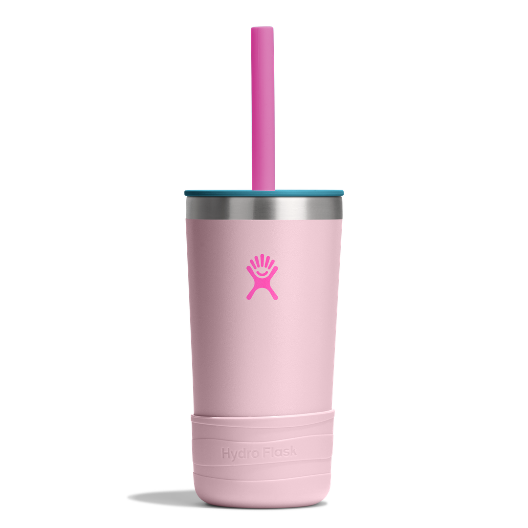 Hydro Flask 12oz Kids Tumbler Straw & Boot Blossom Pink